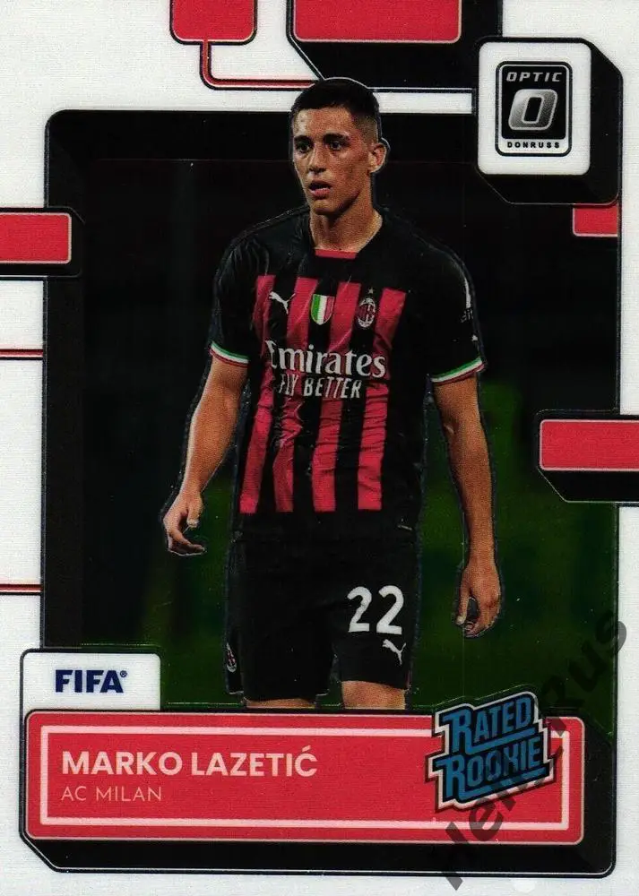 Футбол. Карточка Marko Lazetic/Марко Лазетич Милан, Црвена звезда Panini 2022-23