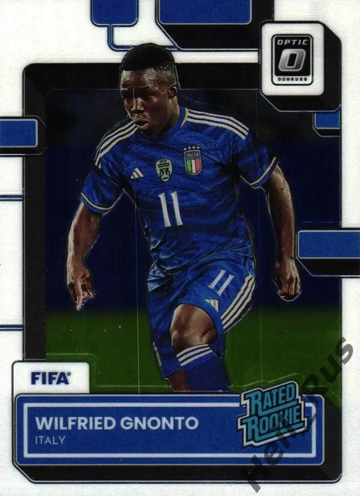Футбол. Карточка Wilfried Gnonto/Вильфрид Ньонто (Италия, Лидс Юнайтед) Panini