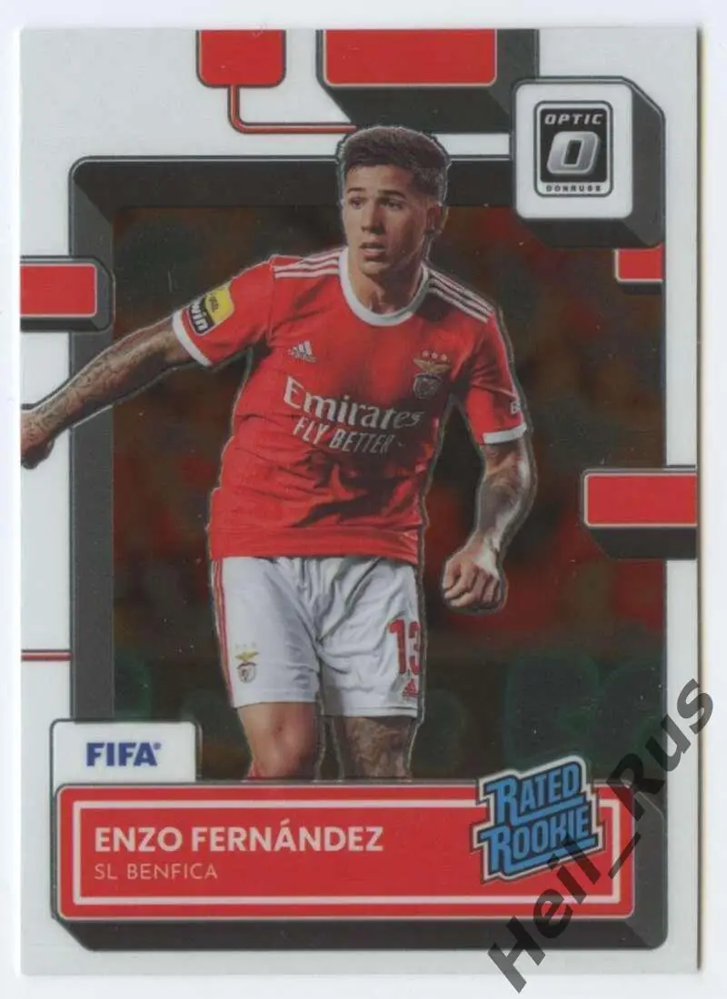 Футбол Карточка Enzo Fernandez/Энцо Фернандес Бенфика, Ривер Плейт, Челси Panini