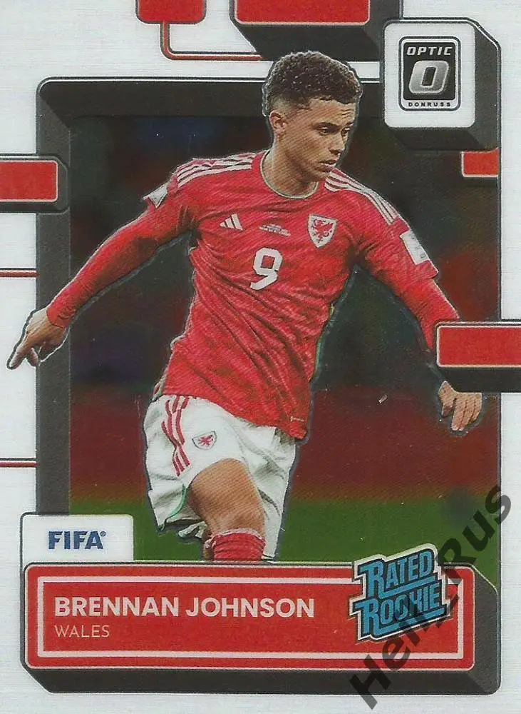 Футбол. Карточка Бреннан Джонсон Уэльс/Тоттенхэм Хотспур/Ноттингем Форест Panini