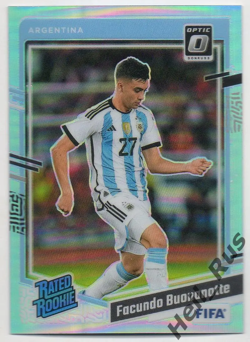Футбол Карточка Факундо Буонанотте Аргентина/Брайтон энд Хоув/Лестер Сити Panini