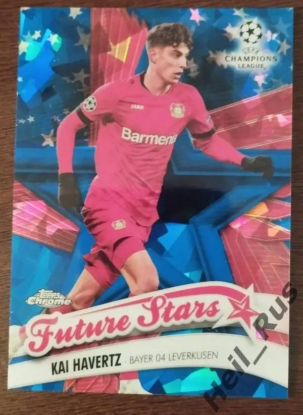 Футбол. Карточка Кай Хаверц Байер 04, Челси/Арсенал Лига Чемпионов 2019/20 TOPPS