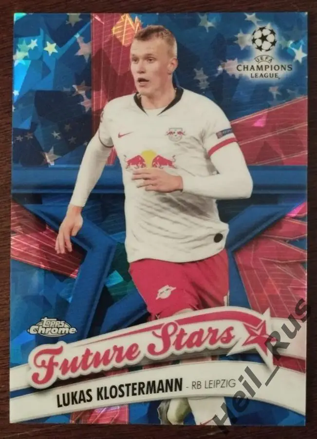 Футбол. Карточка Лукас Клостерманн (РБ Лейпциг) Лига Чемпионов 2019/20 TOPPS