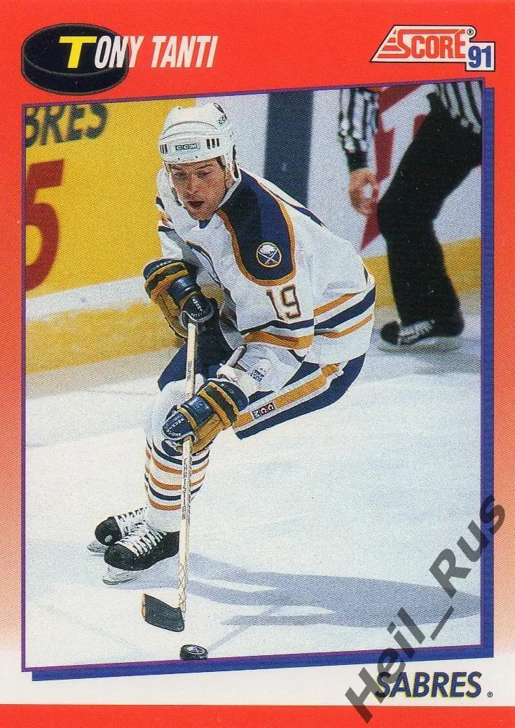Хоккей. Карточка Tony Tanti / Тони Танти (Buffalo Sabres/Баффало Сейбрз) НХЛ/NHL