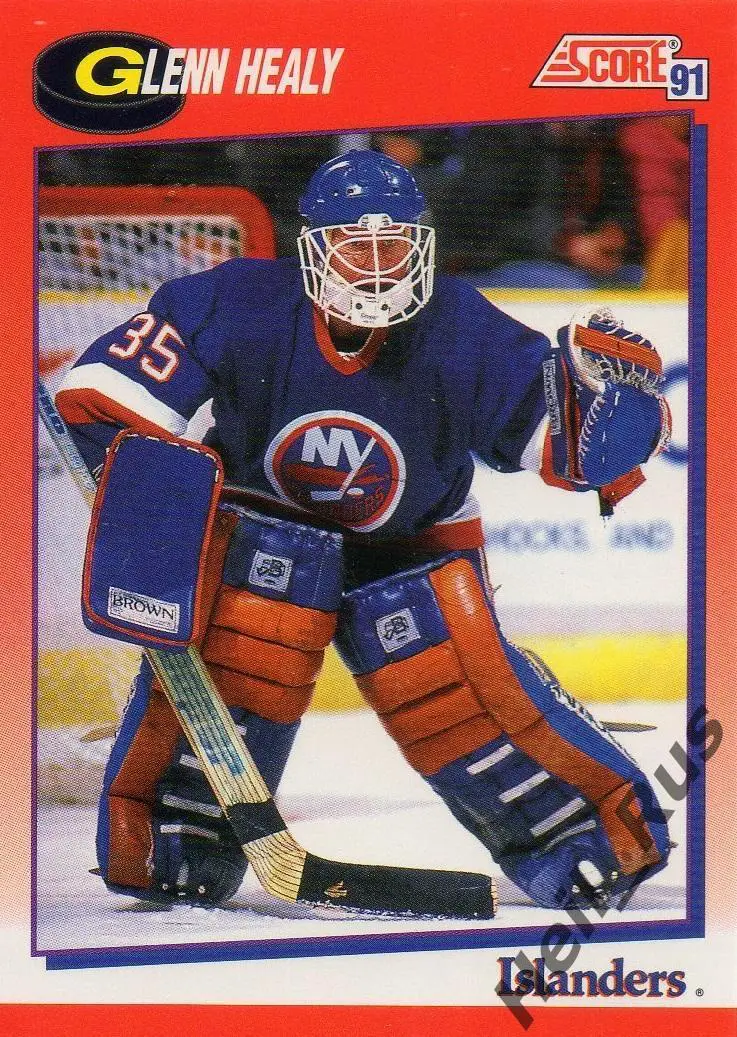 Карточка Glenn Healy/Гленн Хили (New York Islanders/Нью-Йорк Айлендерс) НХЛ/NHL
