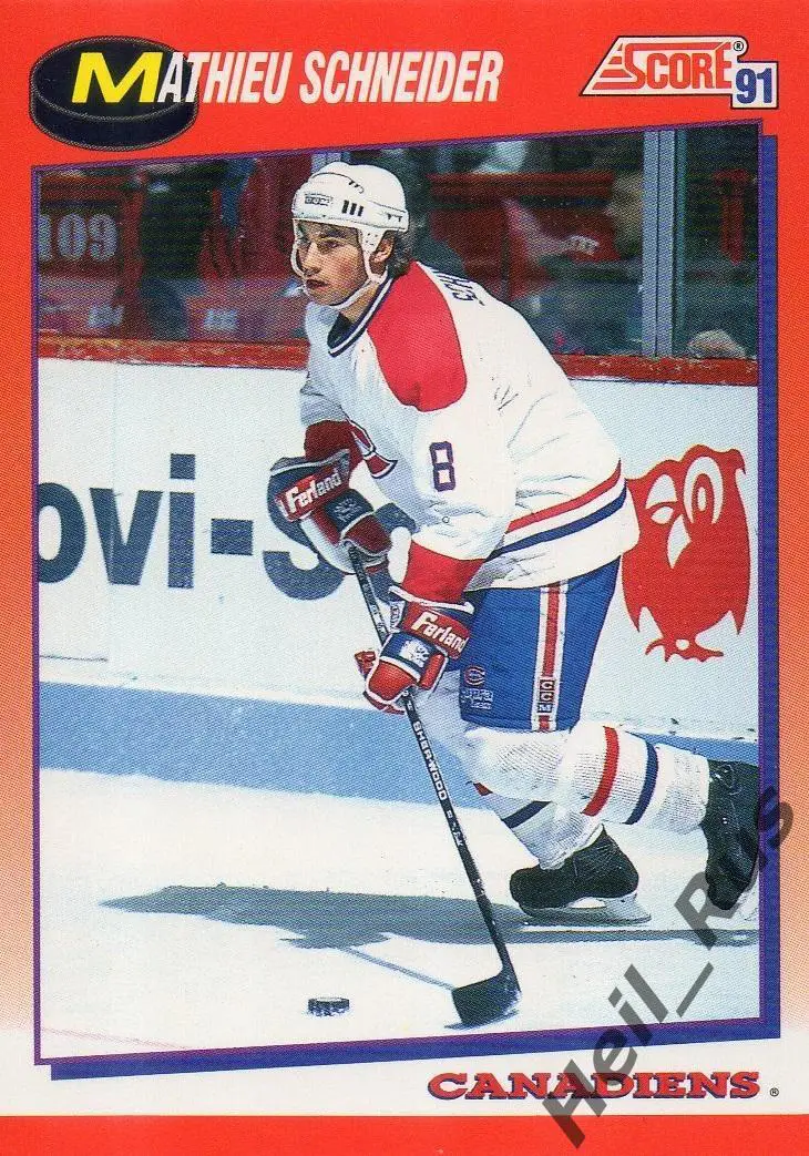 Карточка Mathieu Schneider/Мэтью Шнайдер (Montreal Canadiens / Монреаль) НХЛ/NHL