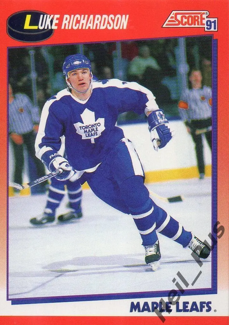 Карточка Luke Richardson/Люк Ричардсон (Toronto Maple Leafs/Торонто) НХЛ/NHL