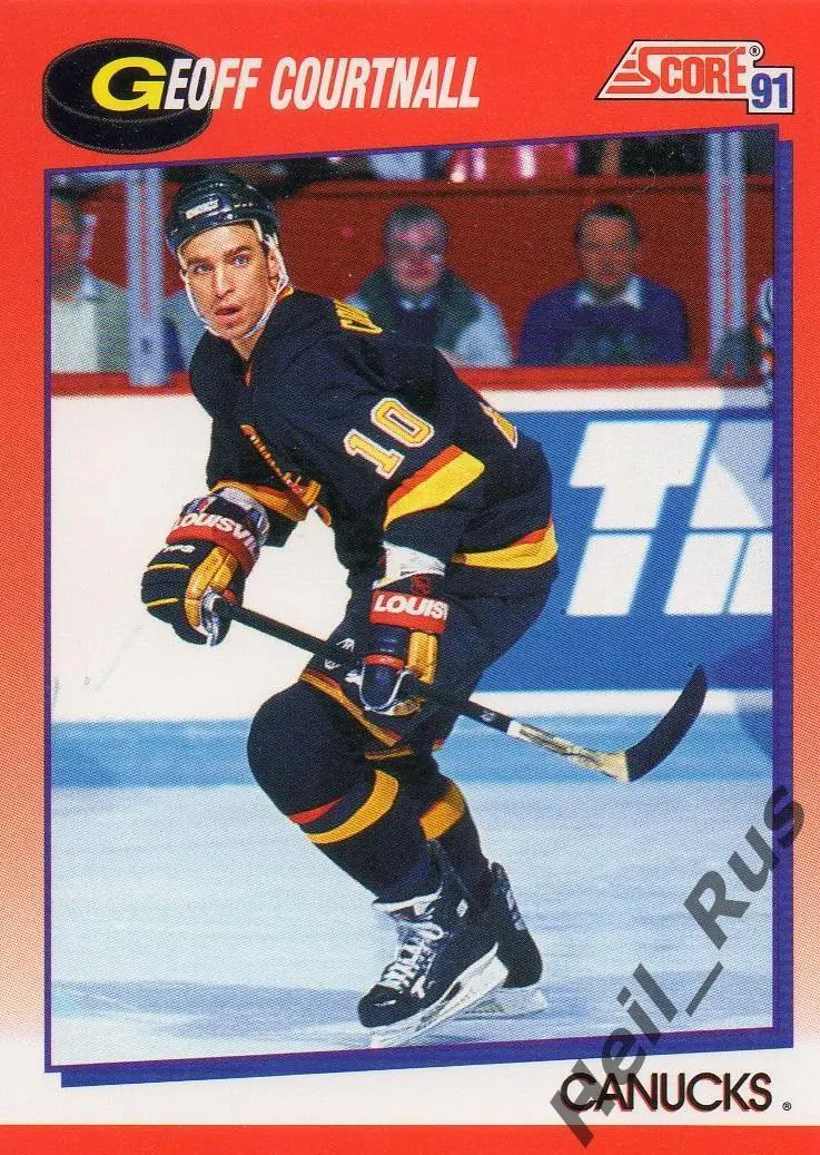 Карточка Geoff Courtnall/Джефф Куртнолл (Vancouver Canucks/Ванкувер) НХЛ/NHL