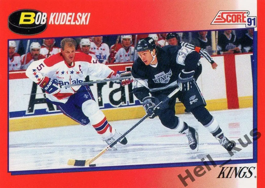 Карточка Bob Kudelski/Боб Кудельски Los Angeles Kings/Лос-Анджелес Кингз НХЛ/NHL