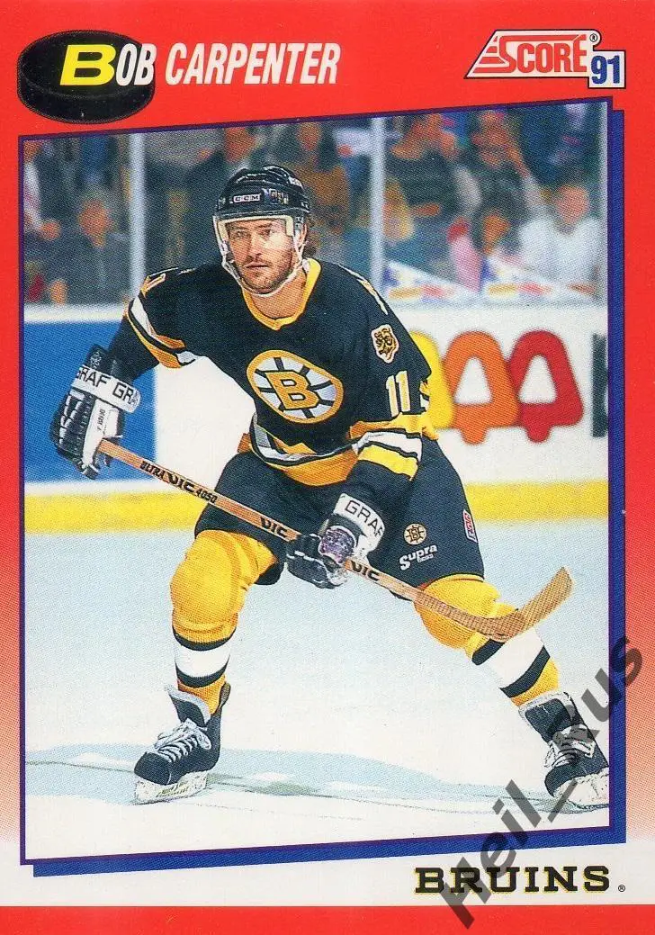 Хоккей. Карточка Bob Carpenter/Бобби Карпентер (Boston Bruins / Бостон) НХЛ/NHL
