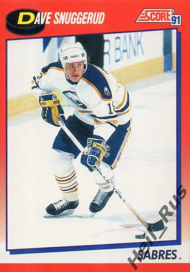 Хоккей; Карточка Dave Snuggerud/Дэйв Снаггеруд (Buffalo Sabres/Баффало) НХЛ/NHL