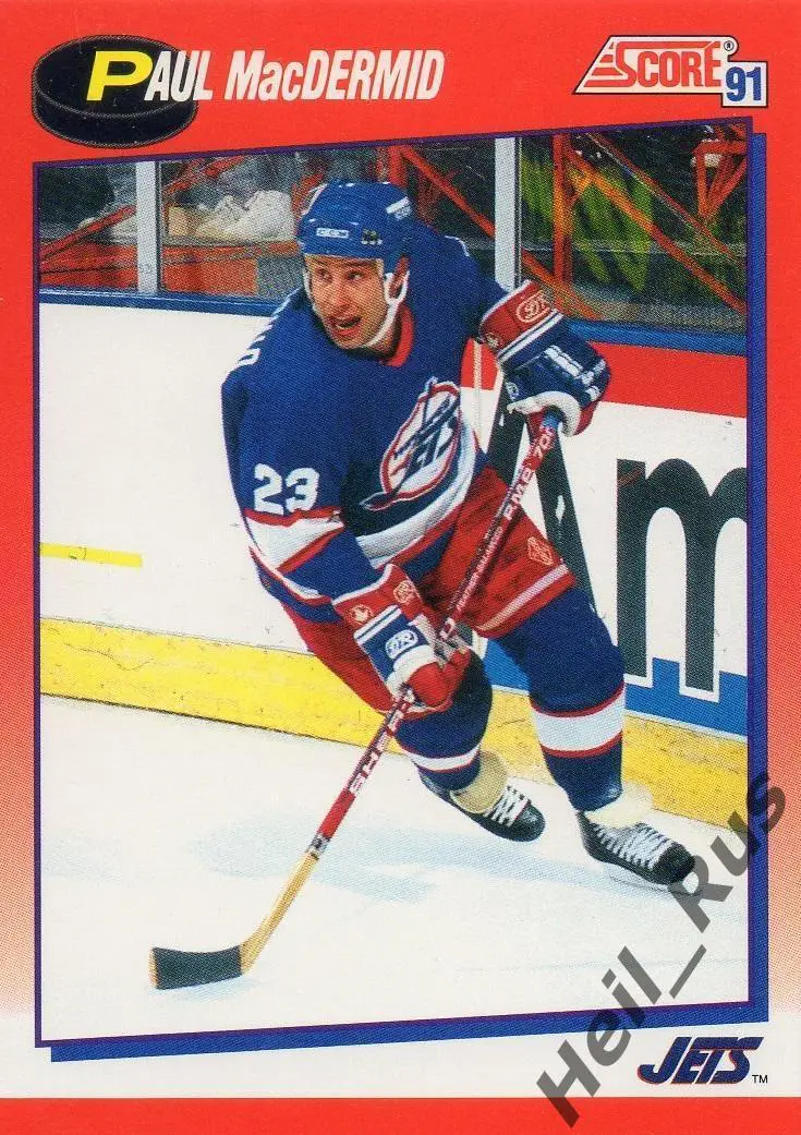 Хоккей. Карточка Paul MacDermid/Пол Макдермид (Winnipeg Jets / Виннипег) НХЛ/NHL