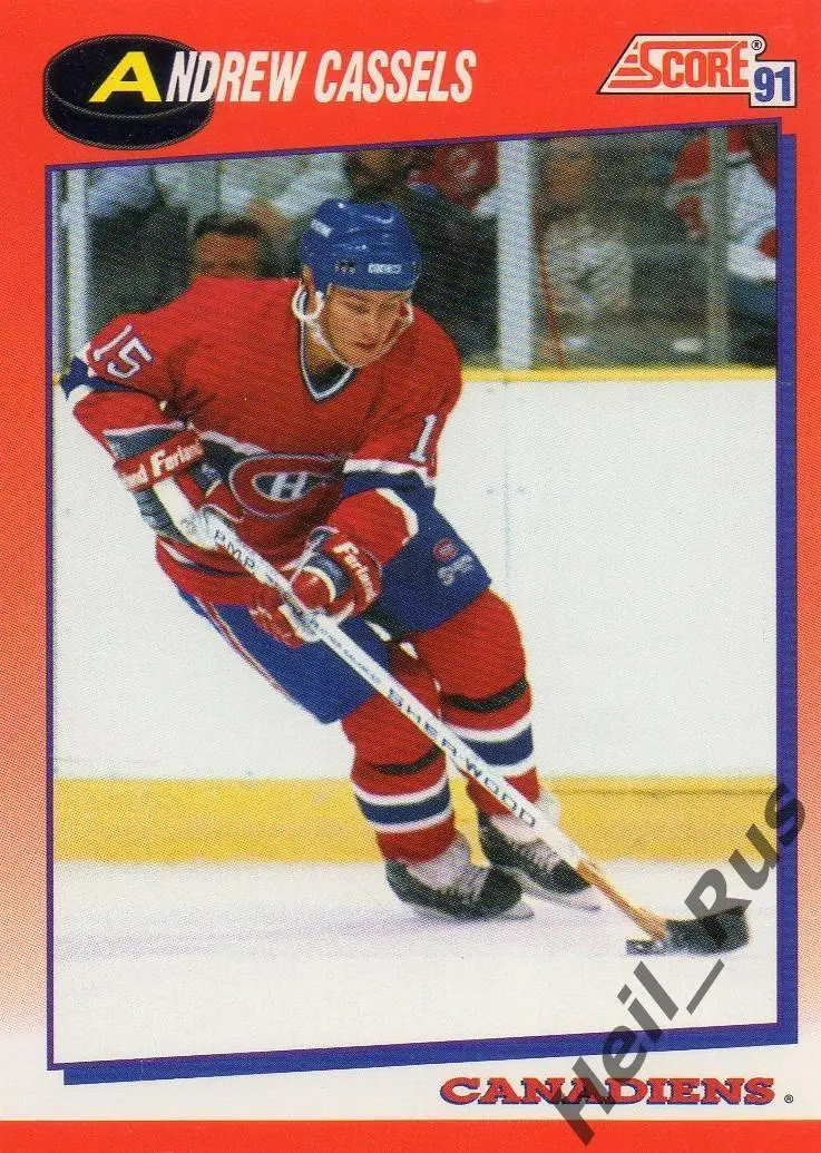Хоккей Карточка Andrew Cassels/Эндрю Касселс Montreal Canadiens/Монреаль НХЛ/NHL