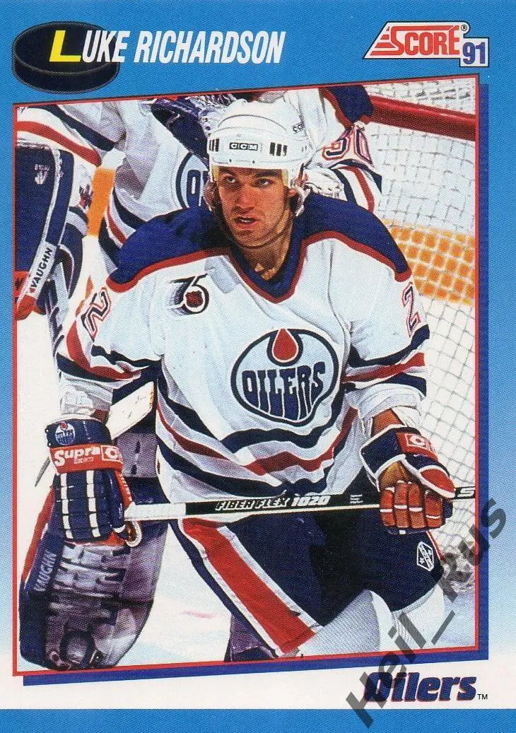 Карточка Luke Richardson/Люк Ричардсон (Edmonton Oilers/Эдмонтон Ойлерз) НХЛ/NHL