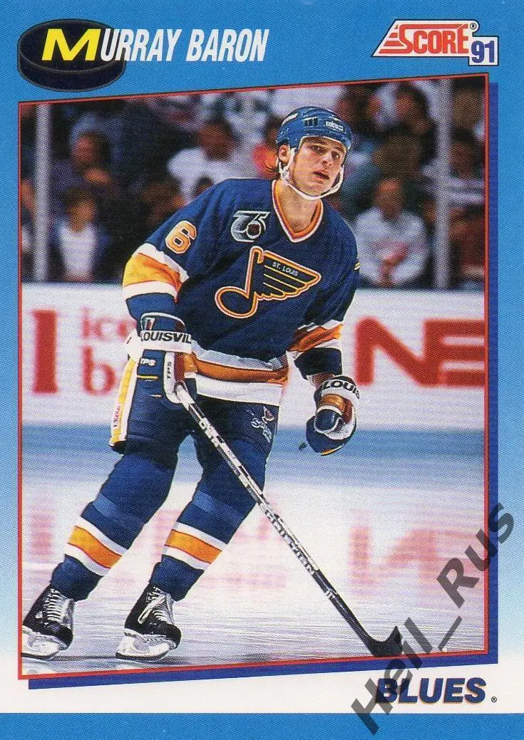 Хоккей Карточка Murray Baron/Мюррей Бэрон St. Louis Blues/Сент-Луис Блюз НХЛ/NHL