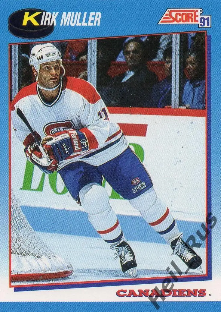 Хоккей. Карточка Kirk Muller / Кирк Мюллер (Montreal Canadiens/Монреаль) НХЛ/NHL