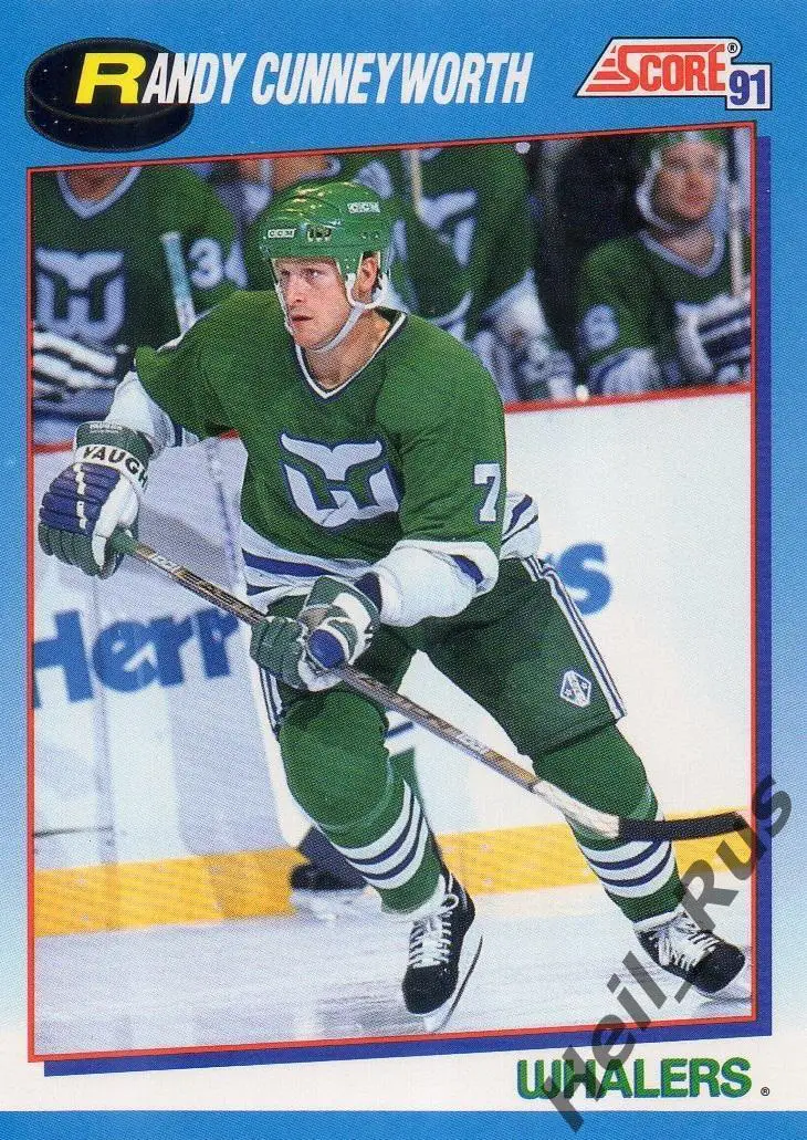 Карточка Randy Cunneyworth/Рэнди Канниворт (Hartford Whalers / Хартфорд) НХЛ/NHL