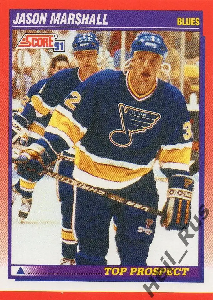 Хоккей Карточка Jason Marshall/Джейсон Маршалл St. Louis Blues/Сент-Луис НХЛ/NHL