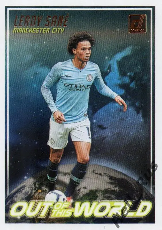 Футбол. Карточка Лерой Сане (Манчестер Сити, Бавария, Шальке 04) Panini 2018/19