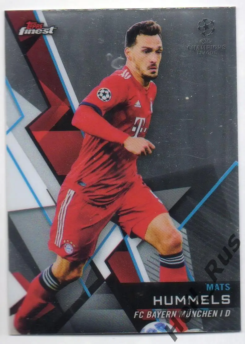 Карточка Матс Хуммельс Бавария Мюнхен, Боруссия Дортмунд Лига Чемпионов 2018/19