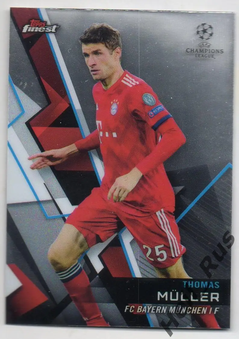 Футбол. Карточка Томас Мюллер (Бавария Мюнхен) TOPPS Лига Чемпионов 2018/19