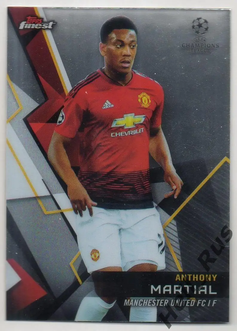 Футбол Карточка Антони Марсьяль Манчестер Юнайтед, Монако Лига Чемпионов 2018/19