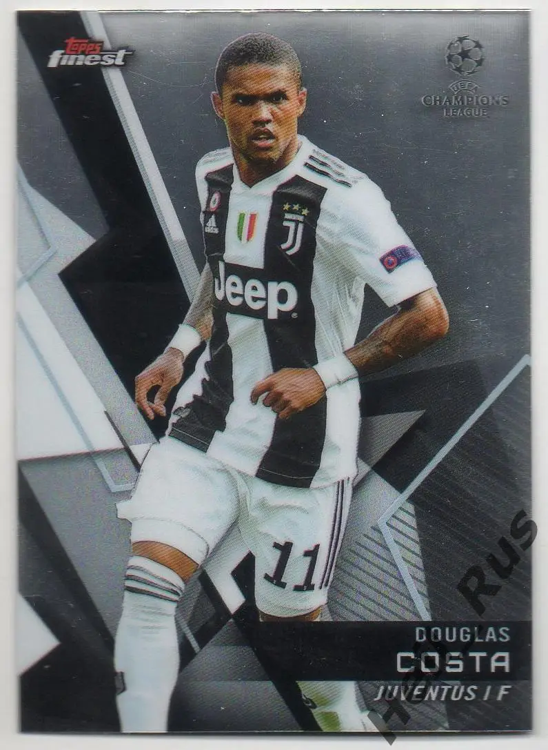 Футбол. Карточка Дуглас Коста (Ювентус, Бавария, Шахтер) Лига Чемпионов 2018/19