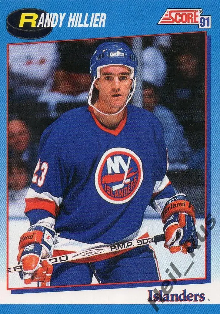 Карточка Hillier/Рэнди Хиллер (New York Islanders/Нью-Йорк Айлендерс) НХЛ/NHL