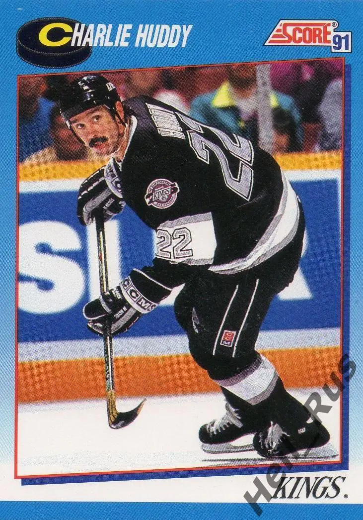 Карточка Charlie Huddy/Чарли Хадди Los Angeles Kings/Лос-Анджелес Кингз НХЛ/NHL