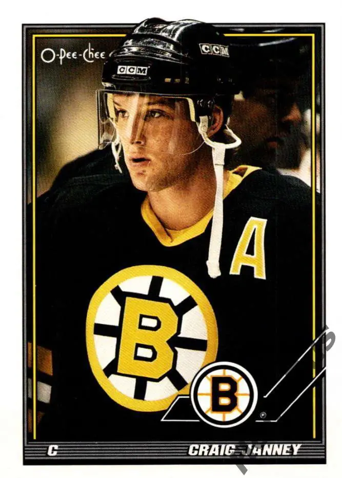 Хоккей. Карточка Craig Janney/Крэйг Дженни (Boston Bruins/Бостон Брюинз) NHL/НХЛ