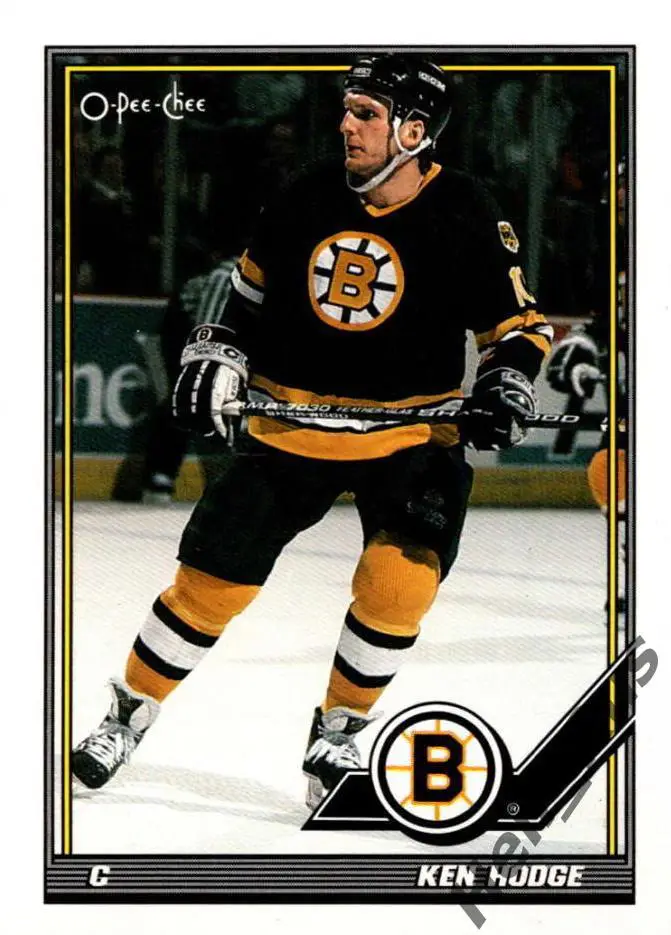 Хоккей Карточка Ken Hodge/Кен Ходж (Boston Bruins/Бостон Брюинз) НХЛ/NHL 1991/92