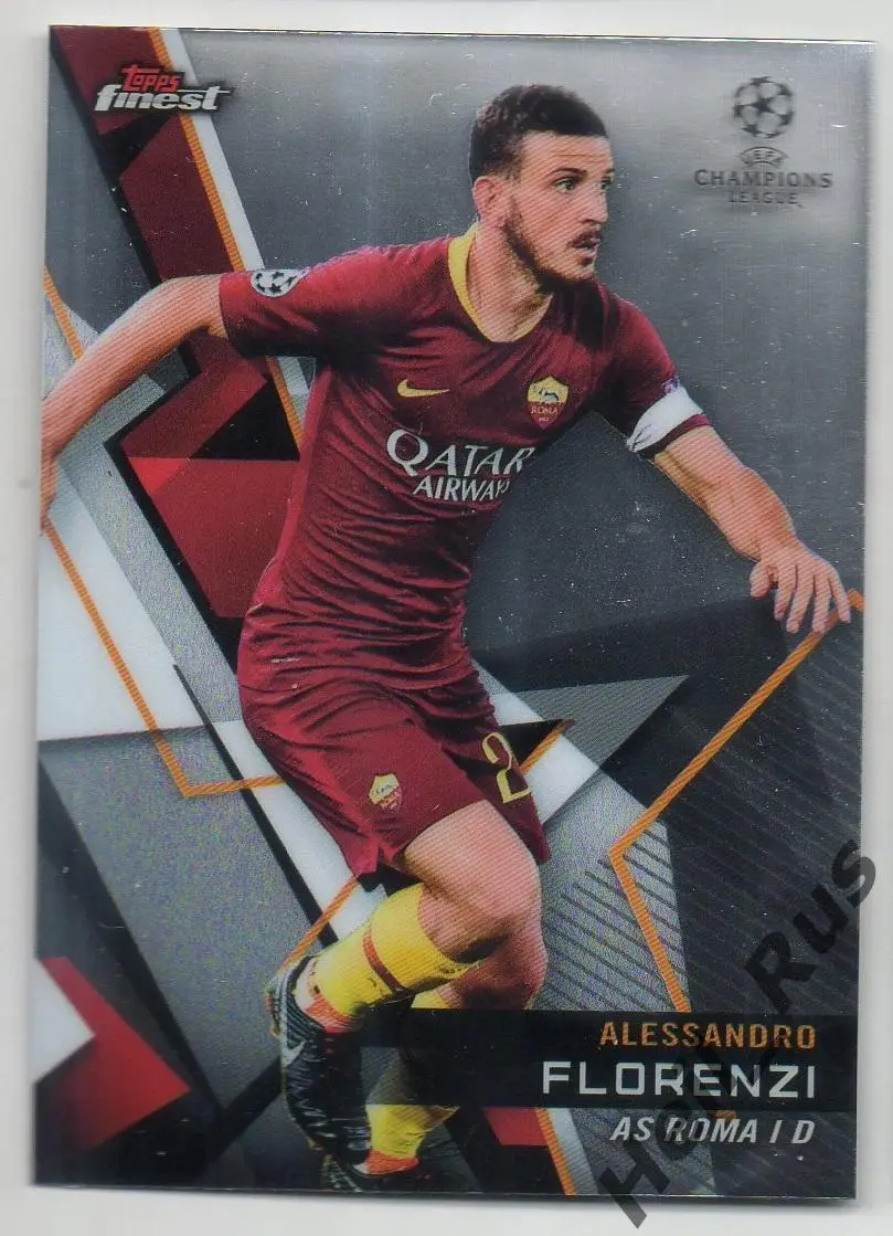 Футбол. Карточка Алессандро Флоренци (Рома, Милан) Лига Чемпионов 2018/19 TOPPS