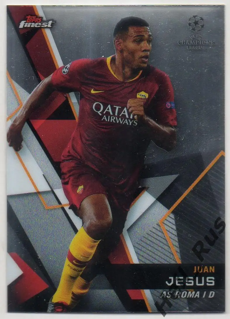 Футбол. Карточка Жуан Жезус (Рома, Интер, Наполи) Лига Чемпионов 2018/19 TOPPS