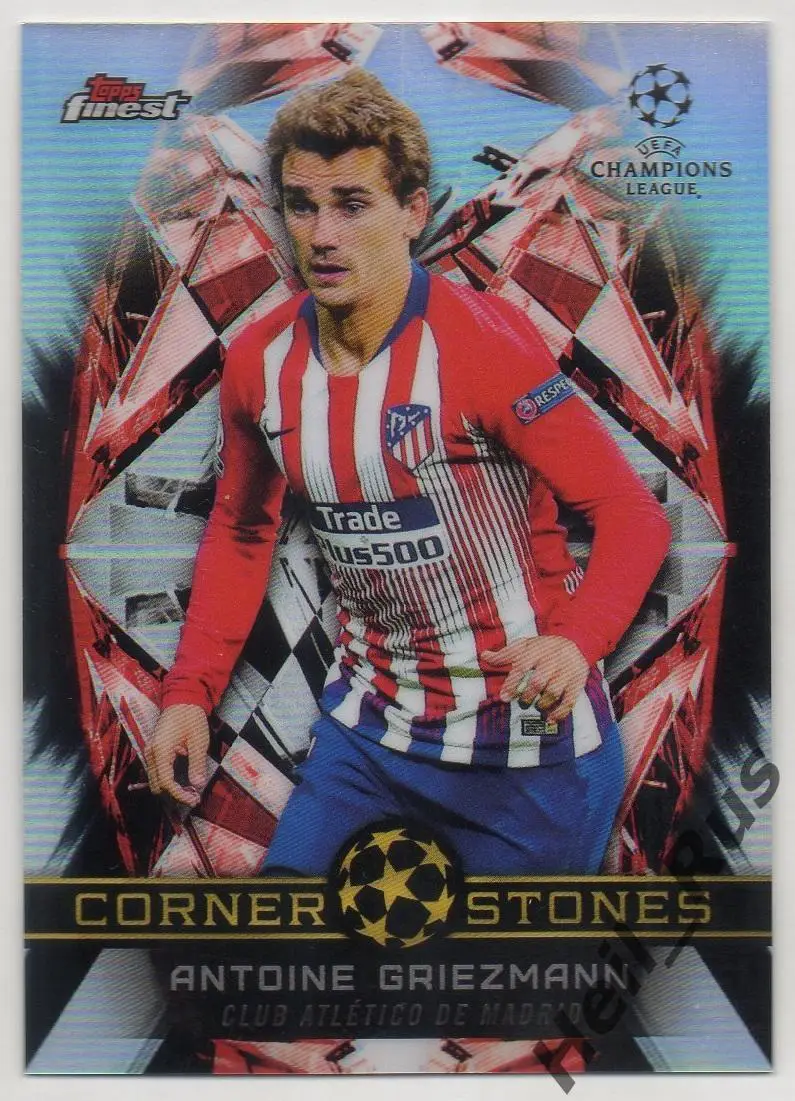 Футбол Карточка Антуан Гризманн Атлетико Мадрид/Барселона Лига Чемпионов 2018/19