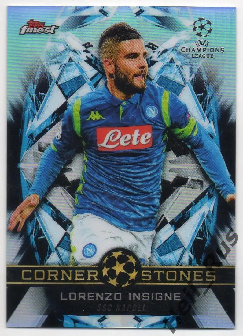 Футбол. Карточка Lorenzo Insigne/Лоренцо Инсинье (Наполи) Лига Чемпионов 2018/19