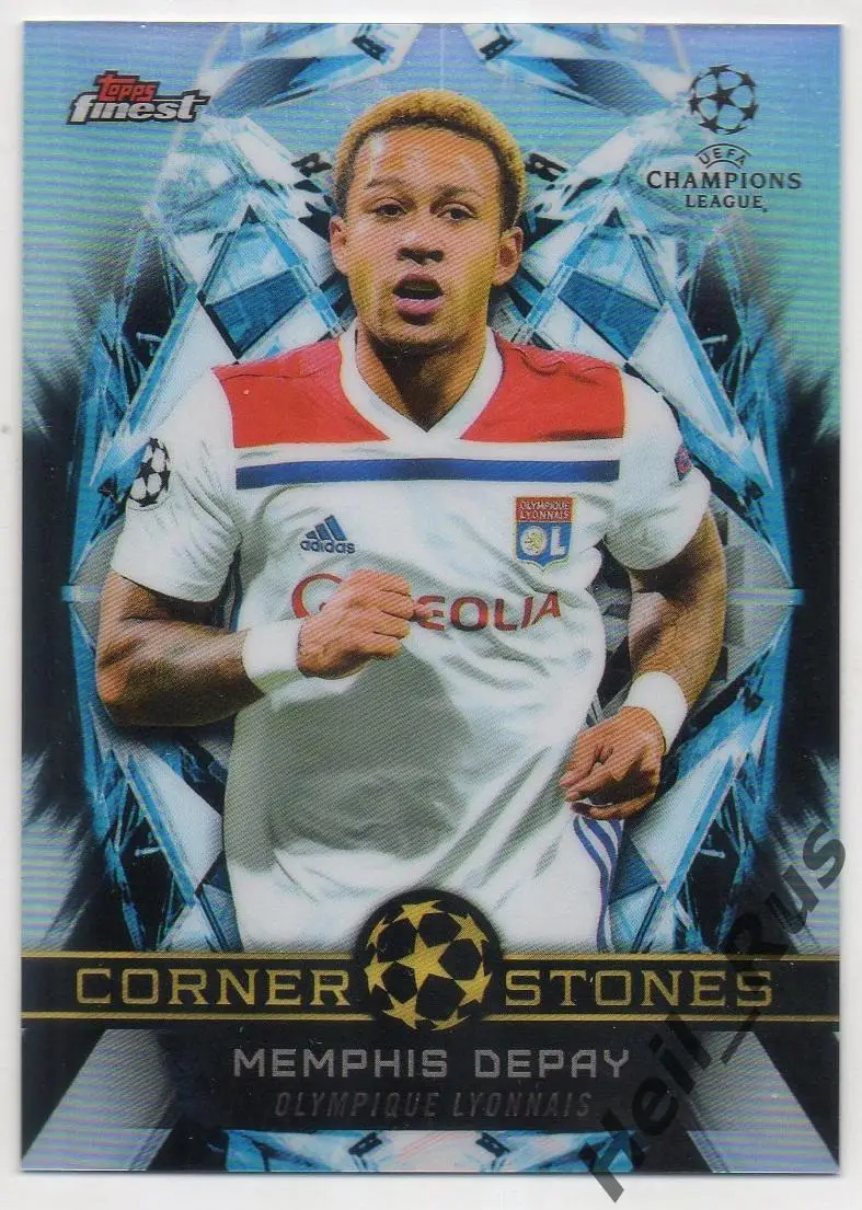 Карточка Мемфис Депай Лион, Манчестер Юнайтед, Барселона Лига Чемпионов 2018/19