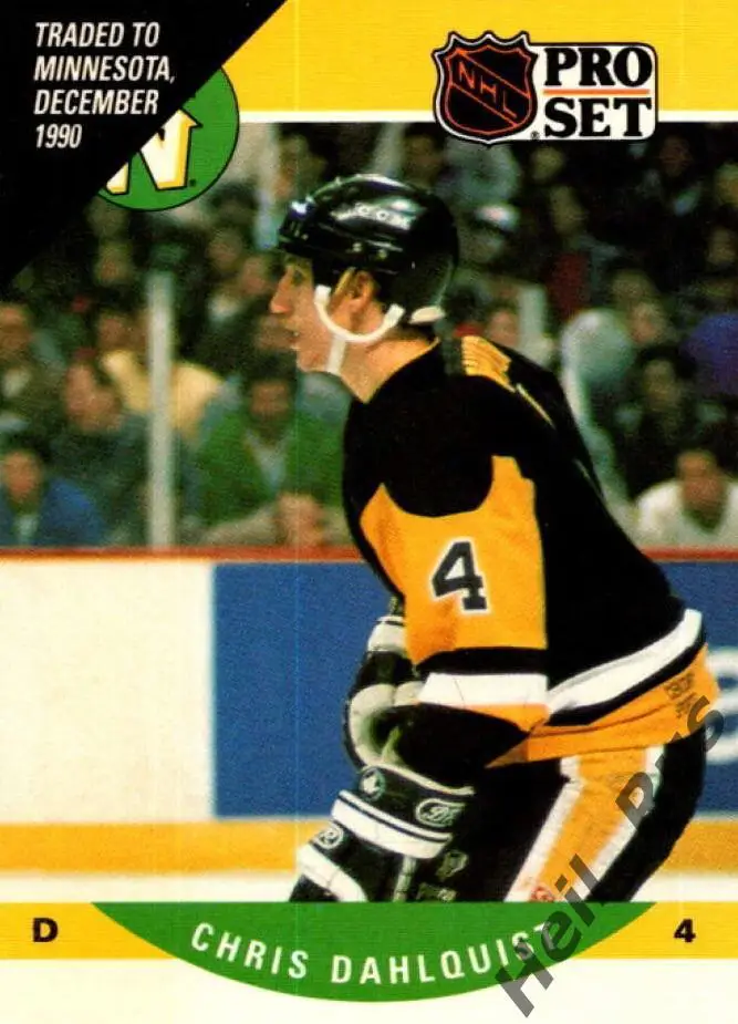 Карточка Крис Дальквист Minnesota North Stars/Миннесота Pittsburgh Penguins НХЛ