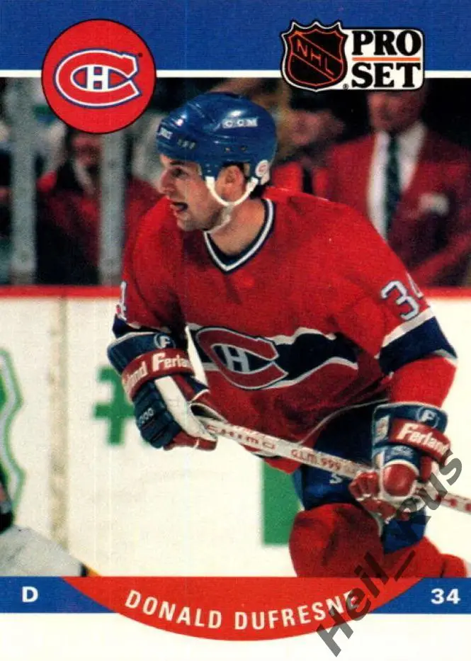 Карточка Donald Dufresne/Дональд Дюфренс (Montreal Canadiens/Монреаль) НХЛ/NHL