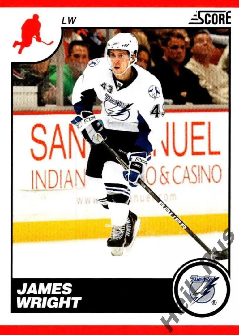 Карточка Джеймс Райт Tampa Bay Lightning/Тампа-Бэй Адмирал Медвешчак НХЛ/NHL/КХЛ