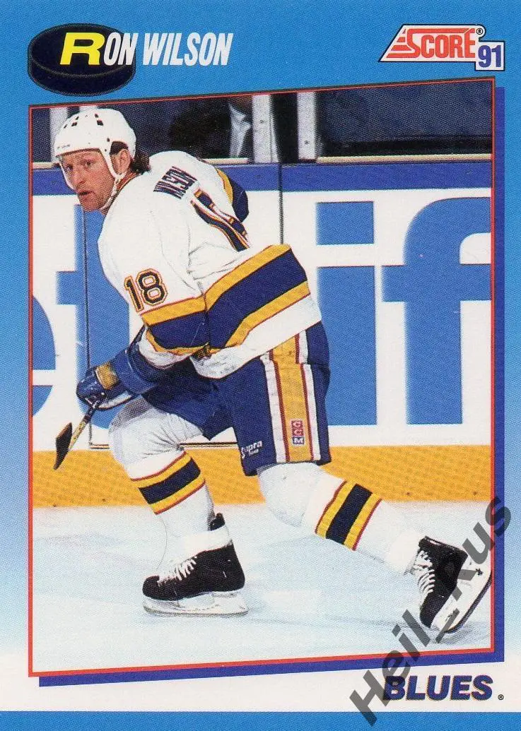 Хоккей. Карточка Ron Wilson/Рон Уилсон (St. Louis Blues/Сент-Луис Блюз) НХЛ/NHL