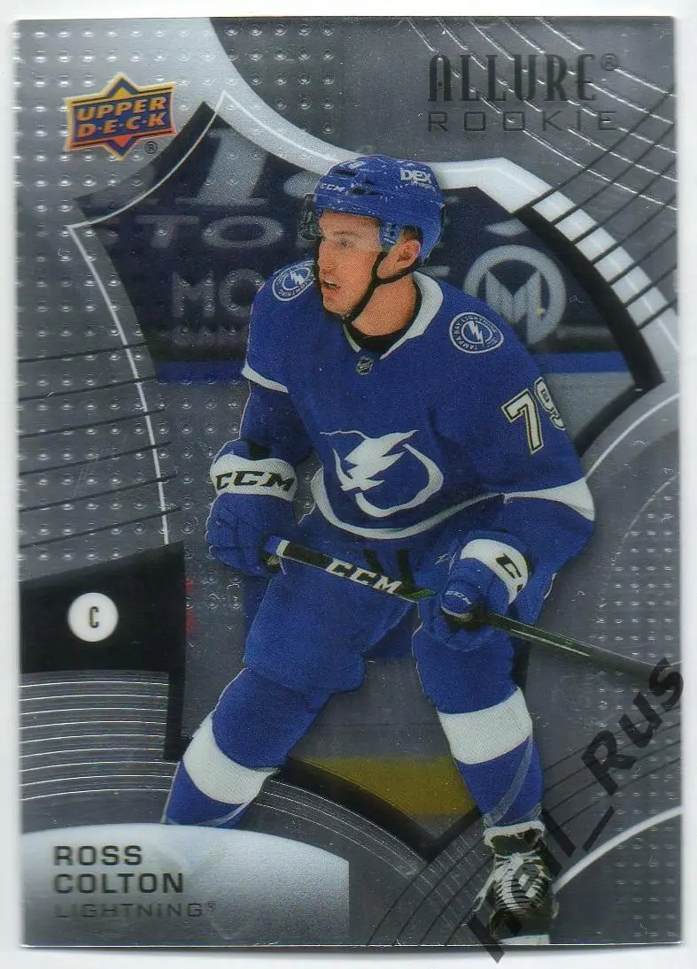 Хоккей. Карточка Ross Colton/Росс Колтон (Tampa Bay Lightning/Тампа-Бэй) НХЛ/NHL
