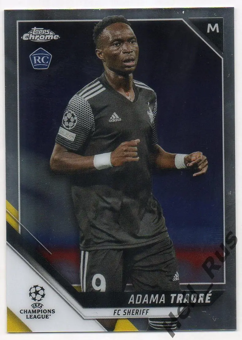 Футбол Карточка Адама Траоре Шериф Тирасполь, Ференцварош Лига Чемпионов 2021-22