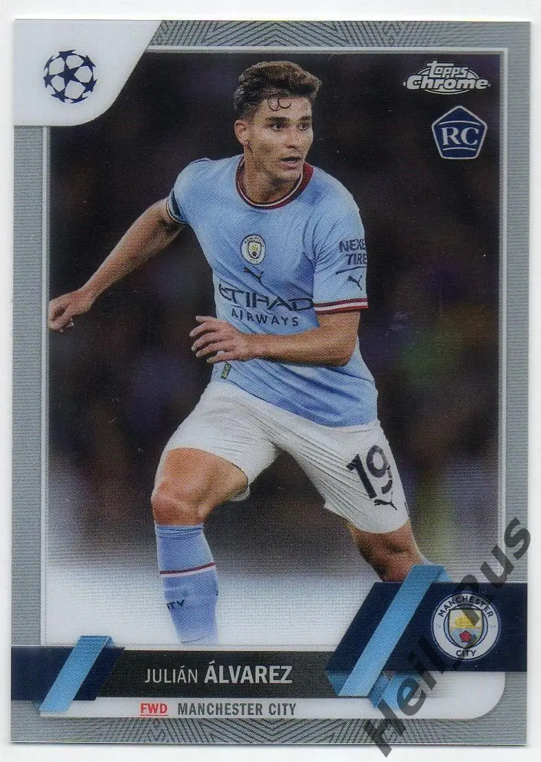 Карточка Хулиан Альварес Манчестер Сити, Атлетико Мадрид Лига Чемпионов 2022/23