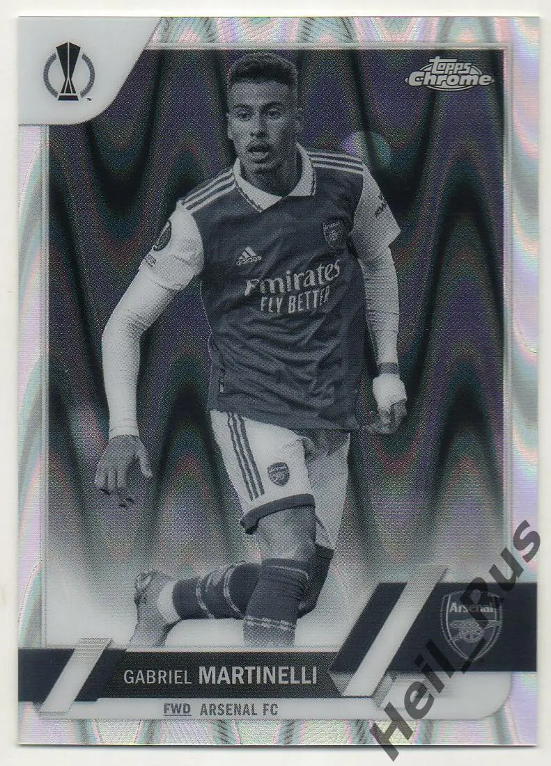 Футбол. Карточка Габриэл Мартинелли (Арсенал Лондон) Лига Европы 2022-23 TOPPS