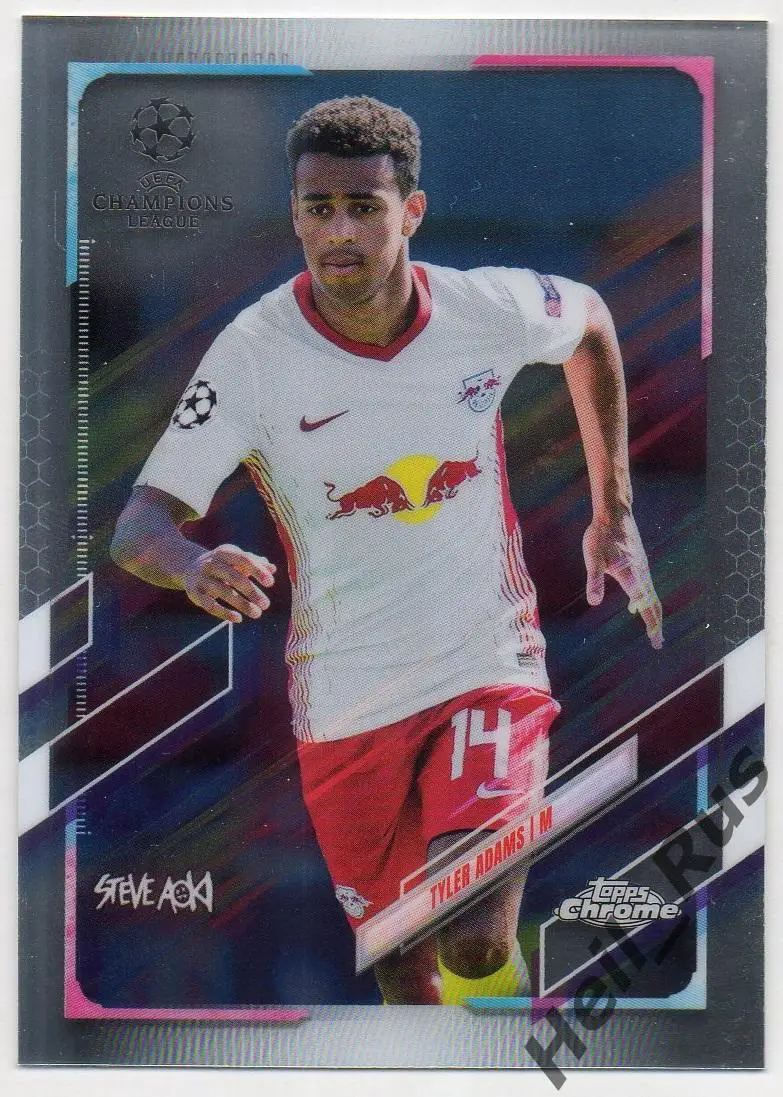 Карточка Тайлер Адамс (РБ Лейпциг, Лидс Юнайтед, Борнмут) Лига Чемпионов 2020/21