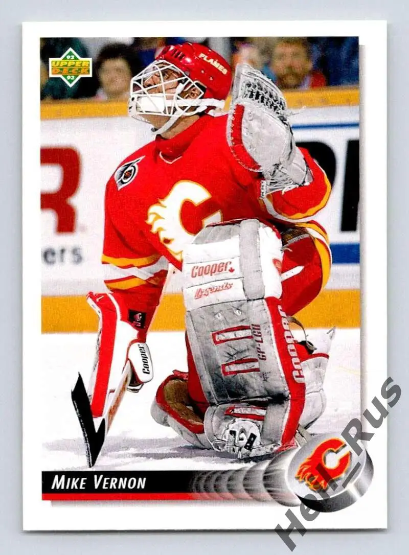 Хоккей Карточка Mike Vernon/Майк Вернон (Calgary Flames/Калгари Флэймз) НХЛ/NHL