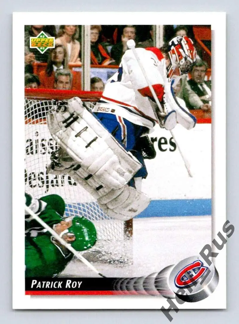 Хоккей. Карточка Patrick Roy / Патрик Руа Montreal Canadiens / Монреаль НХЛ/NHL