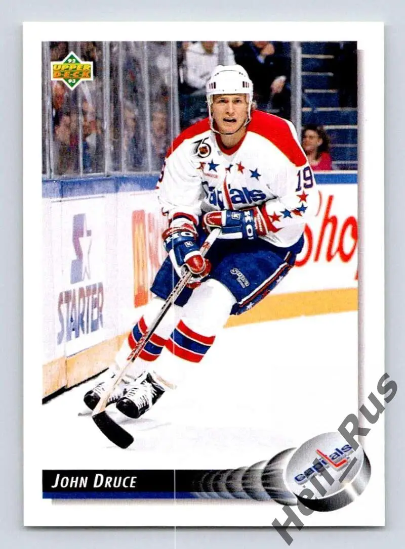Хоккей. Карточка John Druce/Джон Дрюс (Washington Capitals/Вашингтон) НХЛ / NHL