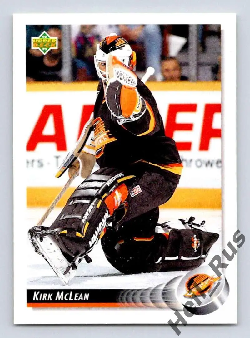 Хоккей. Карточка Kirk McLean / Кирк Маклин (Vancouver Canucks/Ванкувер) НХЛ/NHL