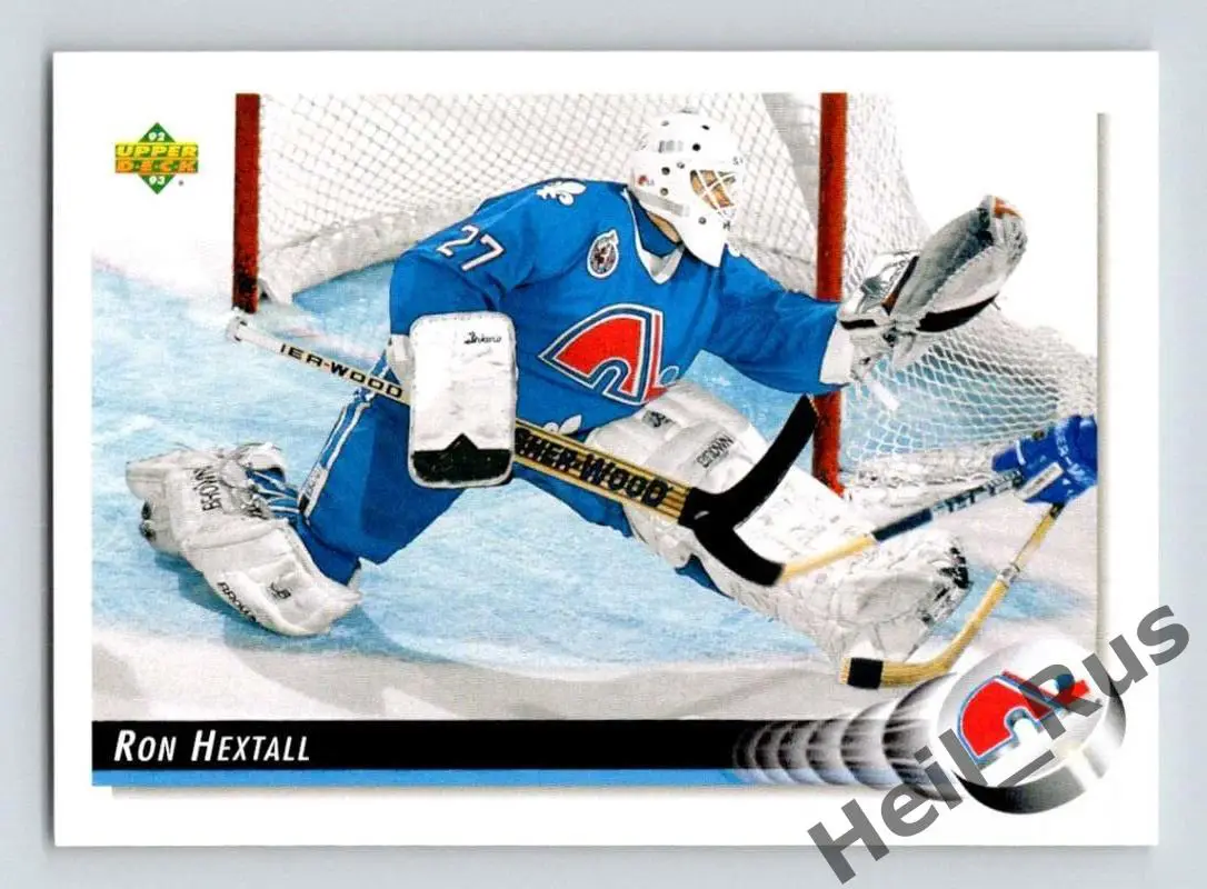 Хоккей Карточка Ron Hextall/Рон Хекстолл Quebec Nordiques/Квебек Нордикс НХЛ/NHL